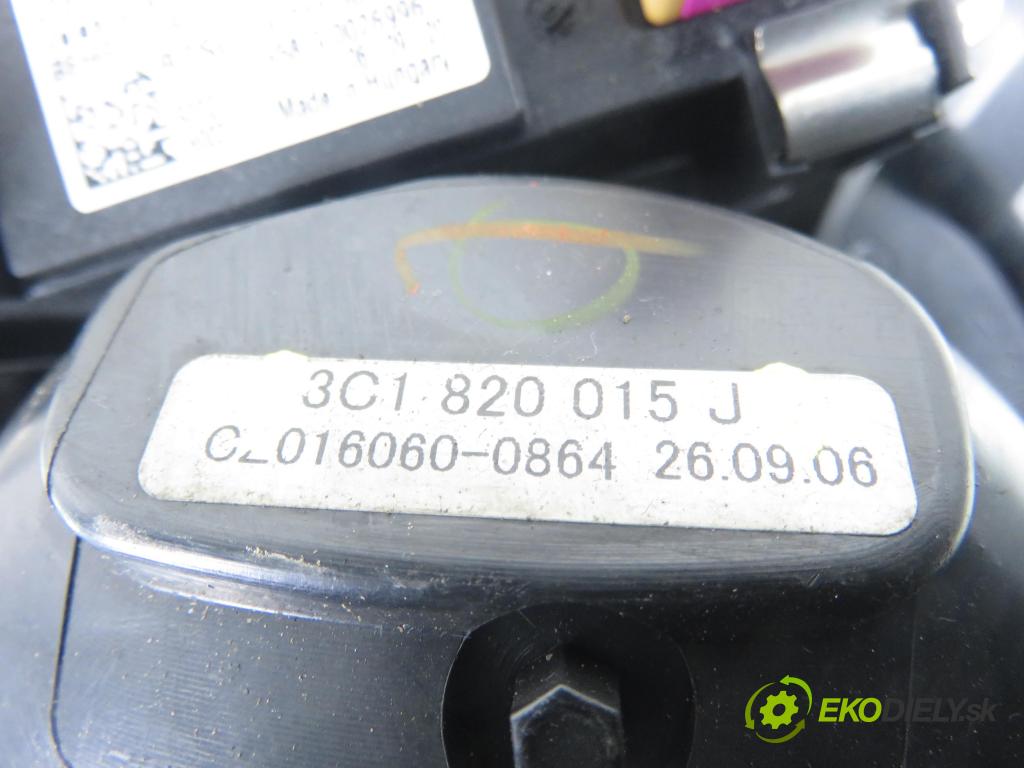 VW PASSAT B6 Variant (3C5) KOMBI 2006 103,00 2.0 TDI PD 8V 140 - BMP 1968,00 Ventilátor vetráku 3C1820015J ; F011500045 ; 3C0907521B