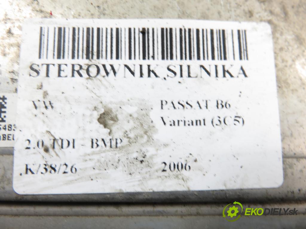 VW PASSAT B6 Variant (3C5) KOMBI 2006 103,00 2.0 TDI PD 8V 140 - BMP 1968,00 Riadiaca jednotka Motor 0281013440 ; 03G906021NK