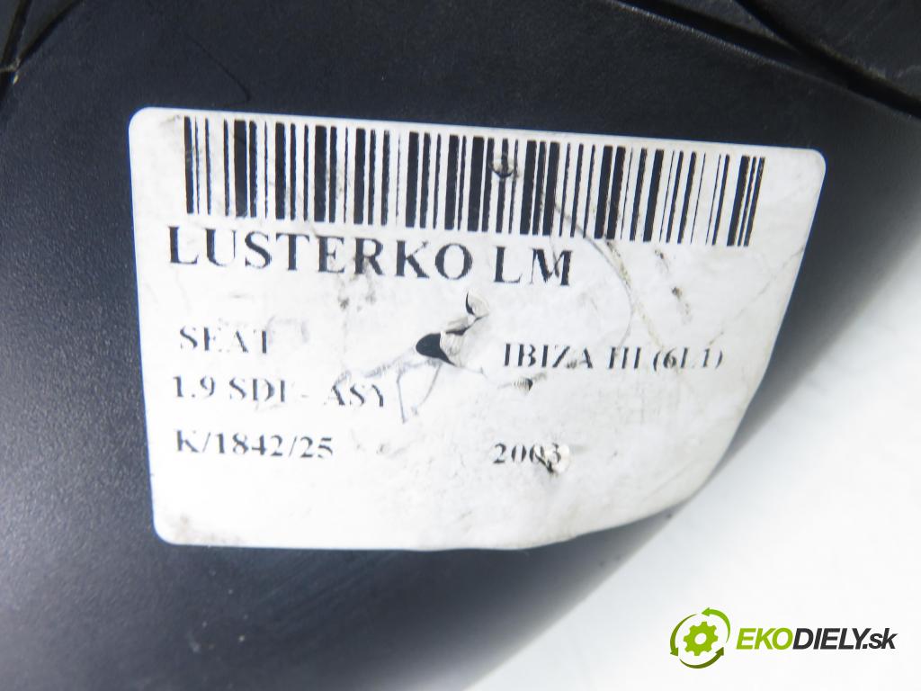 SEAT IBIZA III (6L1) HB 2003 47,00 1.9 SDI - ASY 1896,00 Spätné zrkadlo