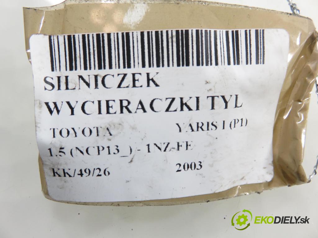 TOYOTA YARIS (_P1_) HB 2003 0,00 1.5 (NCP13_) - 1NZ-FE 1497,00 Motorček stierače zadné 8513052010 ; 1592004054