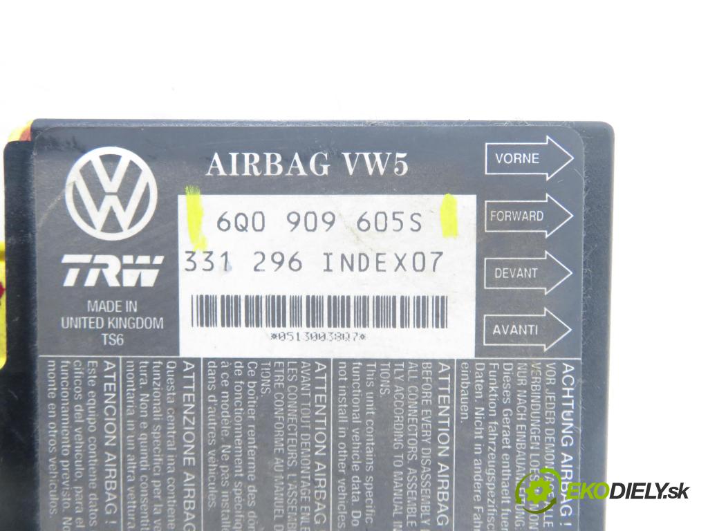 SEAT IBIZA III (6L1) HB 2003 47,00 1.9 SDI - ASY 1896,00 MODUL air BAG 6Q0909605S