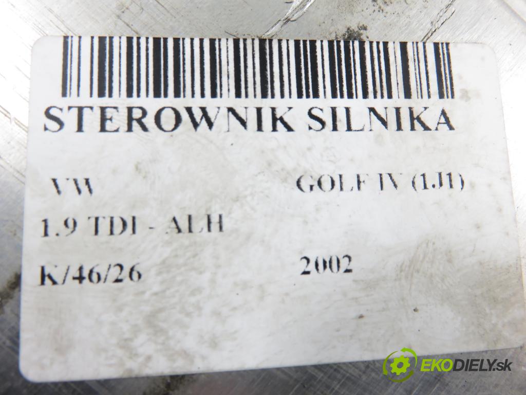 VW GOLF IV (1J1) HB 2002 66,00 1.9 TDI 90 - ALH 1896,00 Riadiaca jednotka Motor 038906012FA ; 0281010650