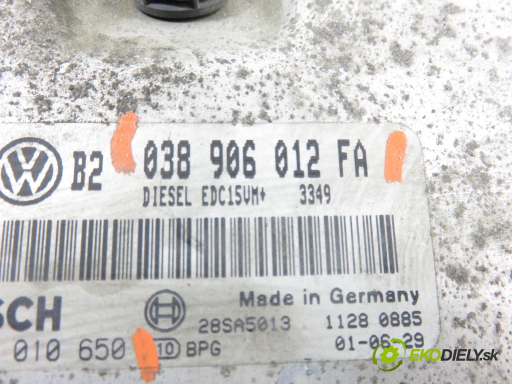 VW GOLF IV (1J1) HB 2002 66,00 1.9 TDI 90 - ALH 1896,00 Riadiaca jednotka Motor 038906012FA ; 0281010650