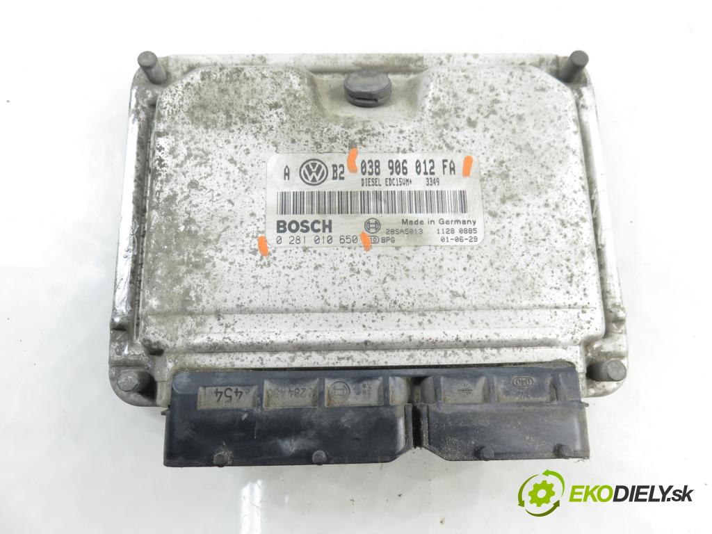 VW GOLF IV (1J1) HB 2002 66,00 1.9 TDI 90 - ALH 1896,00 Riadiaca jednotka Motor 038906012FA ; 0281010650