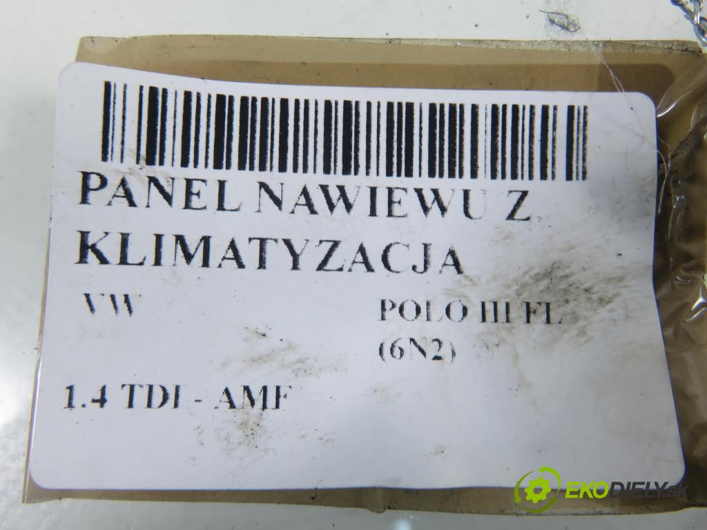 VW POLO (6N2) HB 2001 55,00 1.4 TDI - AMF 1422,00 Panel kúrenia KLIMATIZACE: 1J0820045F