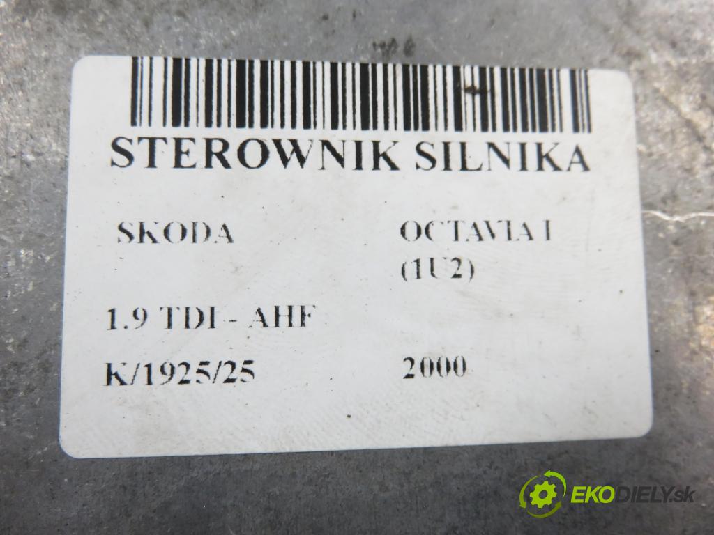 SKODA OCTAVIA I (1U2) LIFTBACK 2000 81,00 1.9 TDI - AHF 1896,00 Riadiaca jednotka Motor 038906018GN ; 0281010182