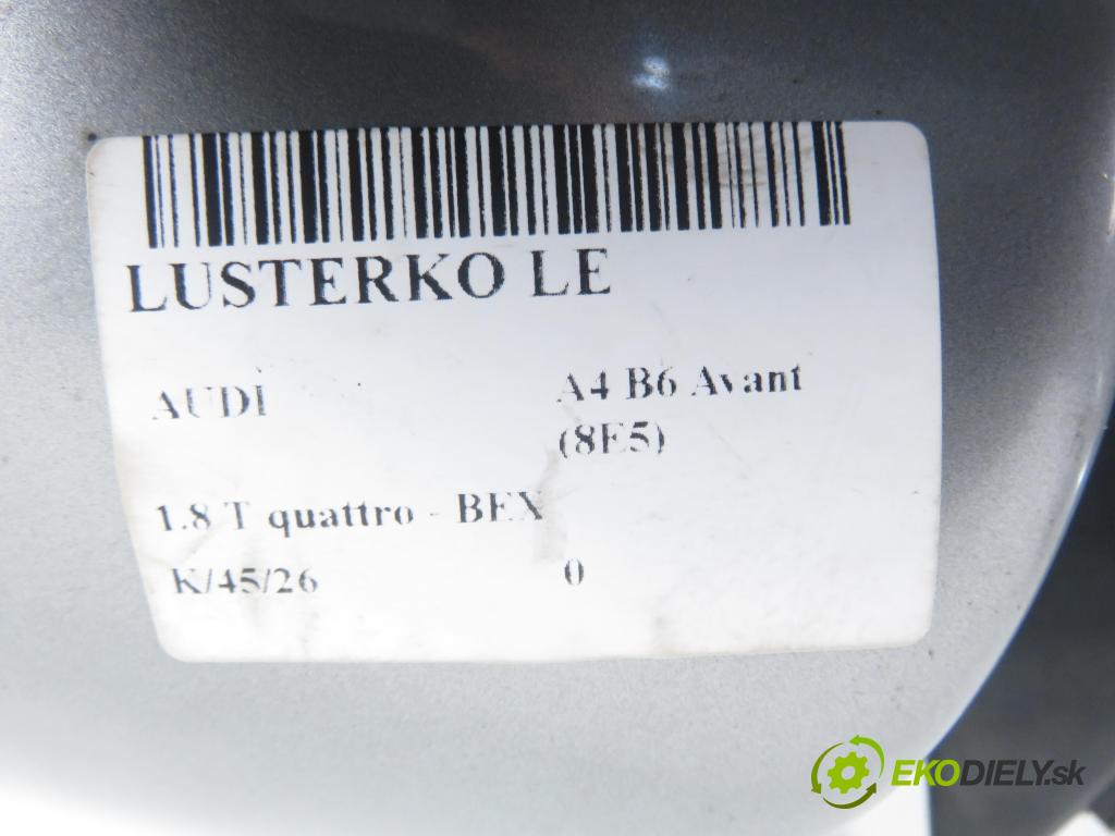 AUDI A4 Avant (8E5, B6) KOMBI 2004 140,00 1.8 T quattro - BEX 1781,00 Spätné zrkadlo LE