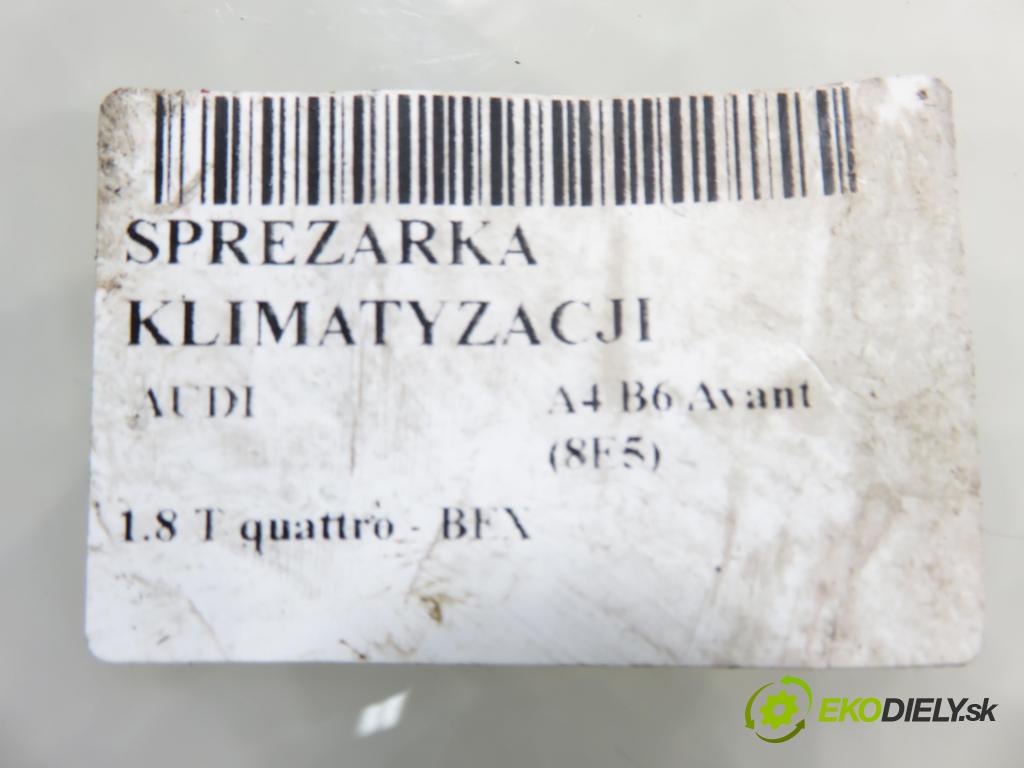 AUDI A4 Avant (8E5, B6) KOMBI 2004 140,00 1.8 T quattro - BEX 1781,00 KOMPRESOR: klimatizácie 8E0260805BA (Kompresor klimatizácie)
