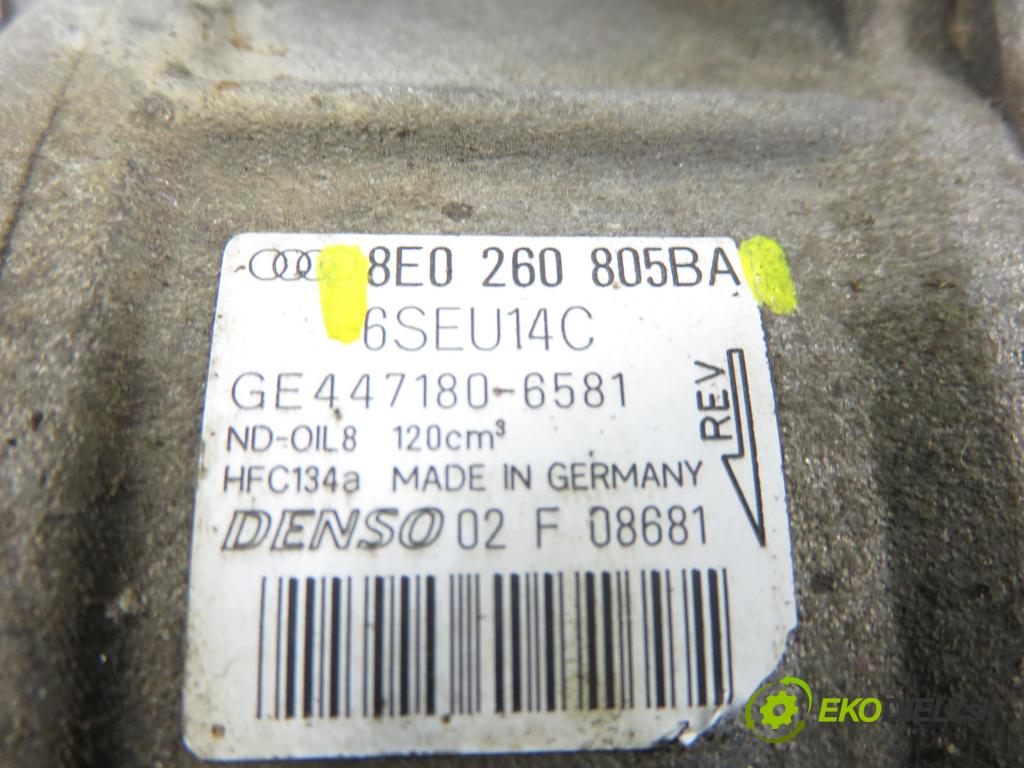 AUDI A4 Avant (8E5, B6) KOMBI 2004 140,00 1.8 T quattro - BEX 1781,00 KOMPRESOR: klimatizácie 8E0260805BA (Kompresor klimatizácie)