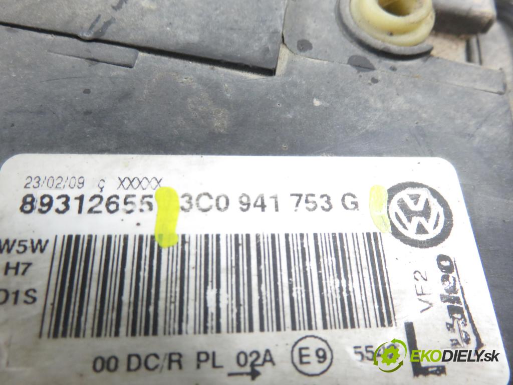 VW PASSAT B6 Variant (3C5) KOMBI 2006 103,00 2.0 TDI PD 8V 140 - BMP 1968,00 Svetlo LP 3C0941753G