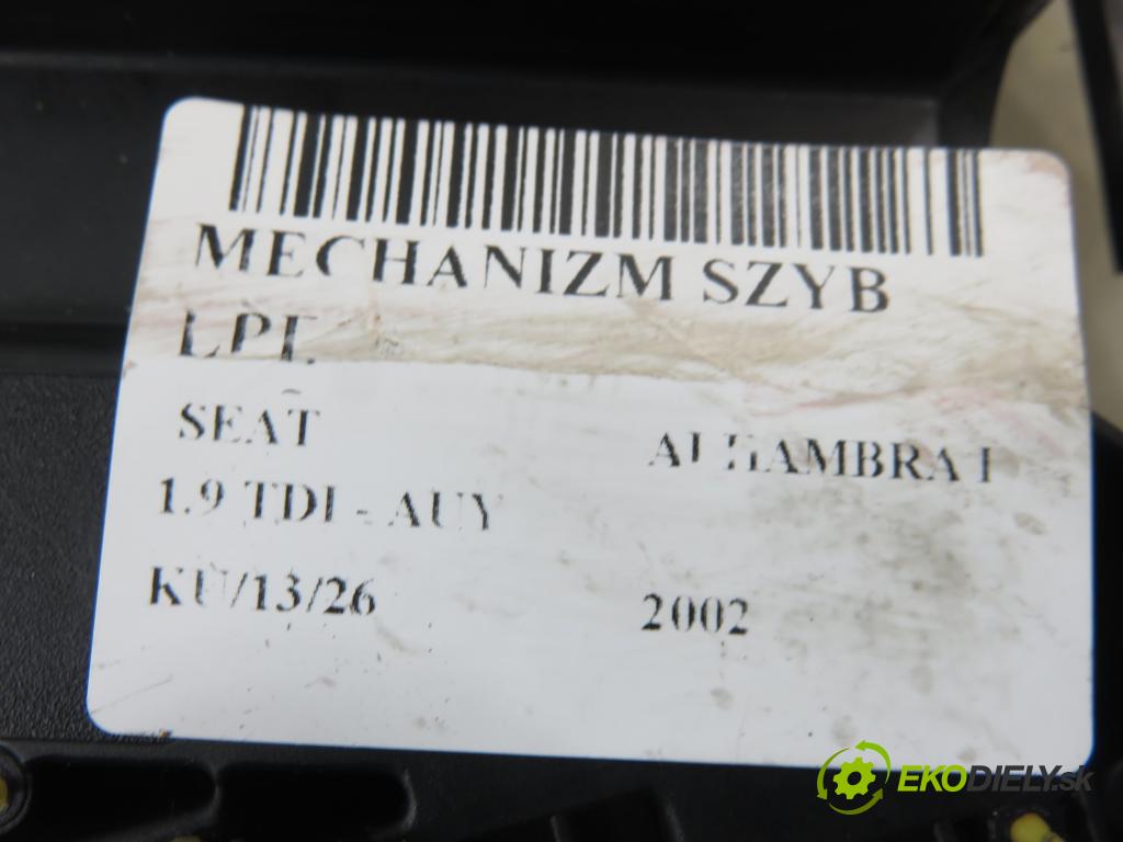 SEAT ALHAMBRA (7V8, 7V9) MINIVAN 2002 85,00 1.9 TDI PD 115 - AUY 1896,00 Mechanizmus okien 7M3959801