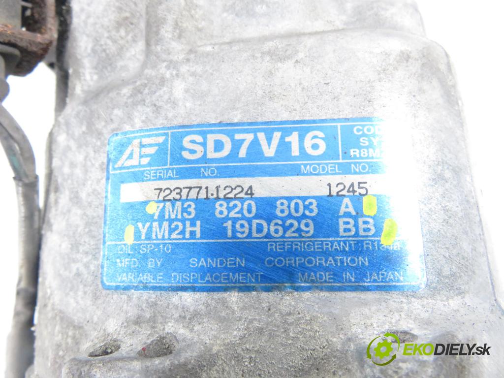 SEAT ALHAMBRA (7V8, 7V9) MINIVAN 2002 85,00 1.9 TDI PD 115 - AUY 1896,00 KOMPRESOR: klimatizácie 7M3820803A ; YM2H19D629BB (Kompresor klimatizácie)