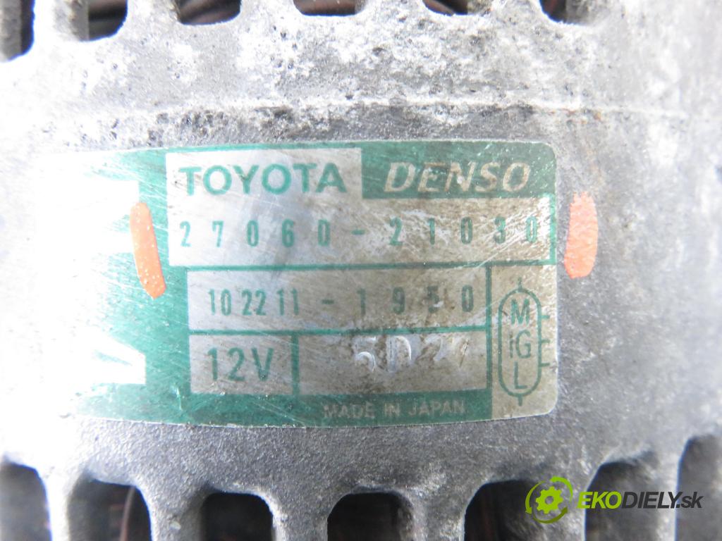 TOYOTA YARIS (_P1_) HB 2003 0,00 1.5 (NCP13_) - 1NZ-FE 1497,00 Alternátor 2706021030 (Alternátor)