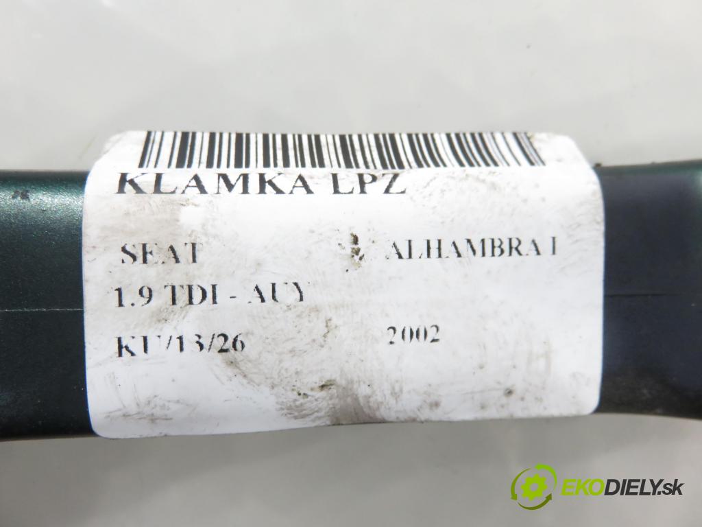 SEAT ALHAMBRA (7V8, 7V9) MINIVAN 2002 85,00 1.9 TDI PD 115 - AUY 1896,00 Kľučka LPZ 
