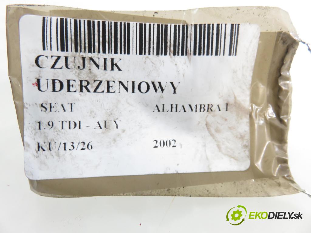 SEAT ALHAMBRA (7V8, 7V9) MINIVAN 2002 85,00 1.9 TDI PD 115 - AUY 1896,00 Snímač nárazu 5WK42895 ; 6Q0909606 (Snímač nárazu)