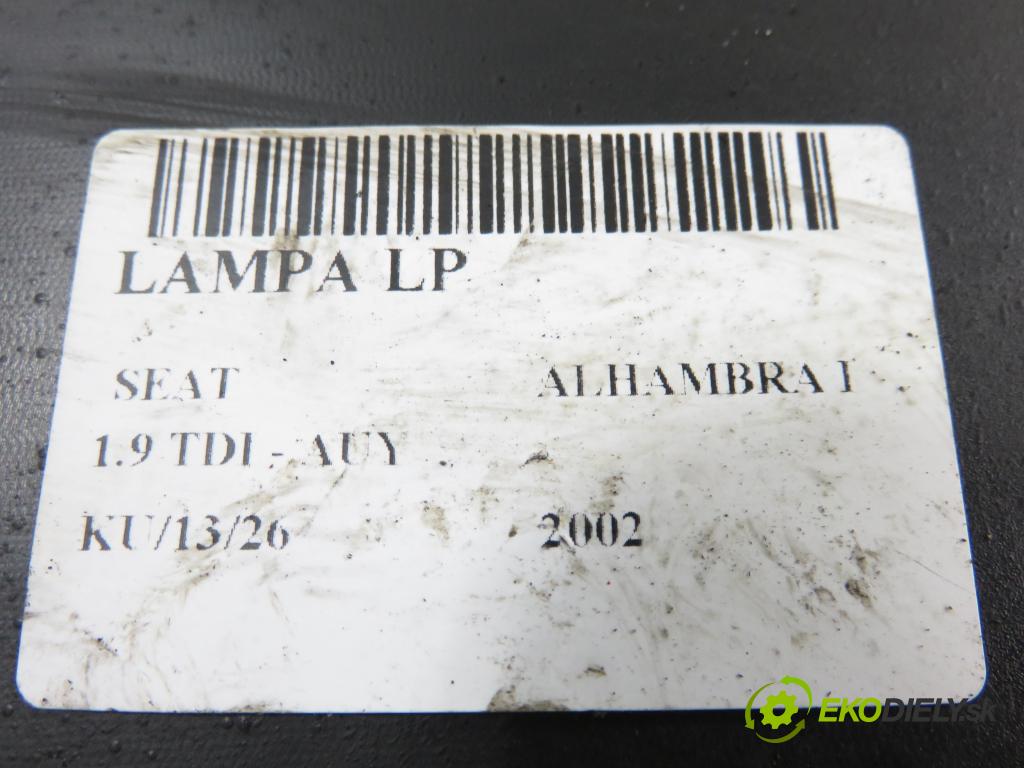 SEAT ALHAMBRA (7V8, 7V9) MINIVAN 2002 85,00 1.9 TDI PD 115 - AUY 1896,00 Svetlo LP 7M7941015K