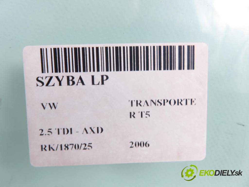 VW TRANSPORTER V Skrzynia (7HA, 7HH, 7EA, 7EH) FURGON 2006 96,00 2.5 TDI - AXD 2461,00 Okno LP