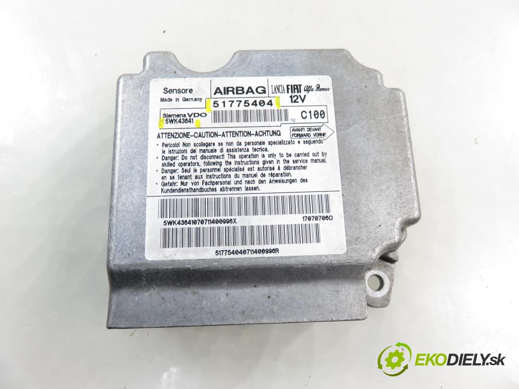 FIAT BRAVO II (198_) HB 2007 66,00 1.4 - 192 B2.000 1368,00 MODUL air BAG 51775404 ; 5WK43641