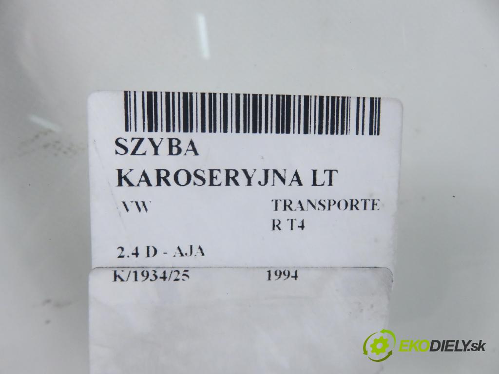 VW TRANSPORTER IV Skrzynia (70XA) KABINA/PLATFORMA 1994 55,00 2.4 D - AJA 2370,00 Okno dverí LT