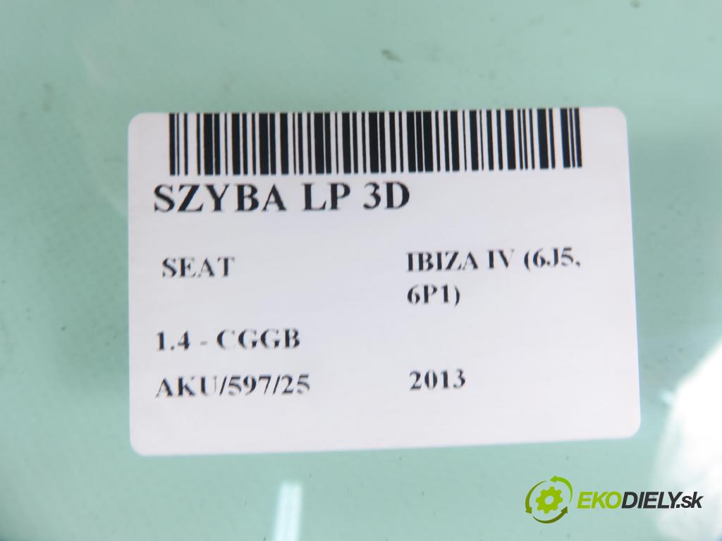 SEAT IBIZA IV (6J5, 6P1) HB 2013 63,00 1.4 - CGGB 1390,00 Okno LP 3D