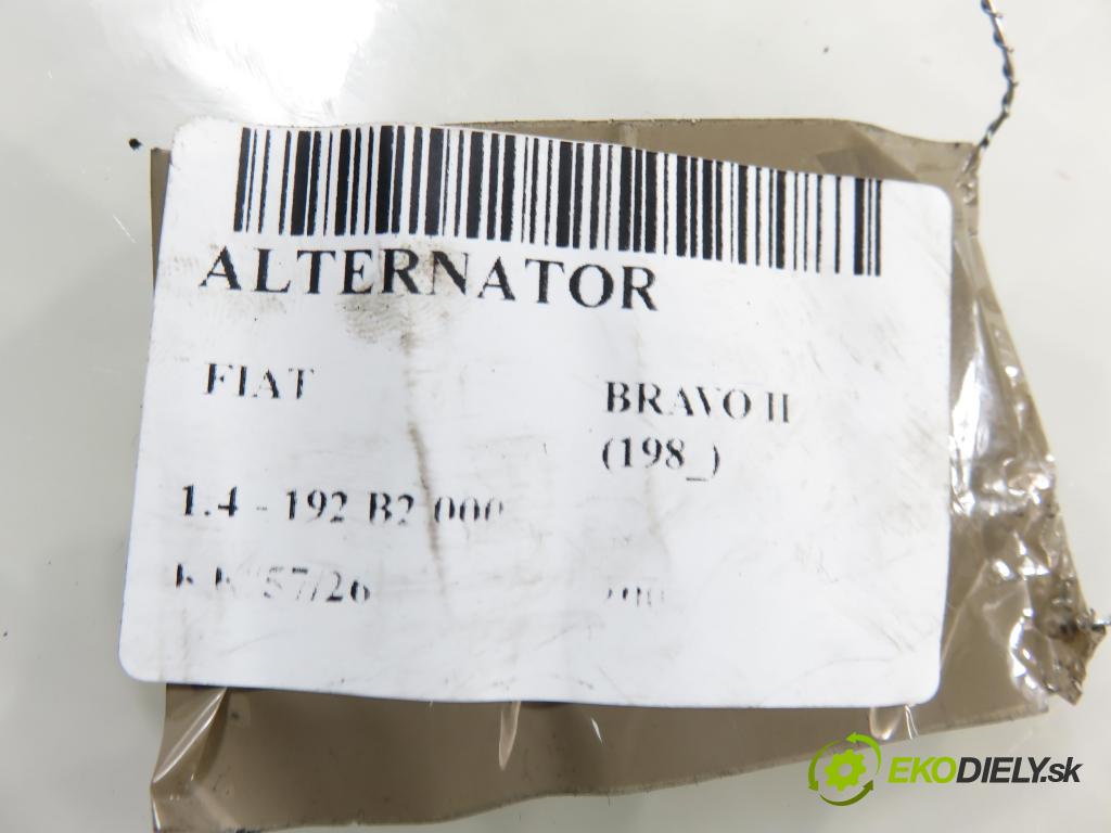 FIAT BRAVO II (198_) HB 2007 66,00 1.4 - 192 B2.000 1368,00 Alternátor  (Alternátor)