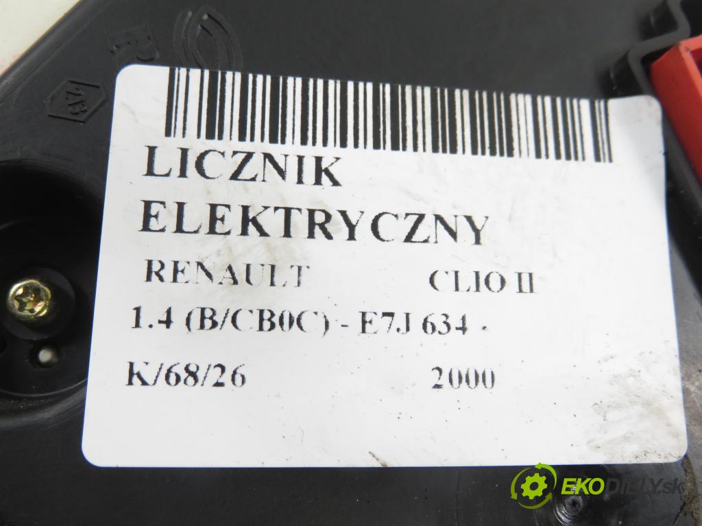 RENAULT CLIO II (BB_, CB_) HB 2000 55,00 1.4 (B/CB0C) - E7J 634 1390,00 Prístrojovka elektrický P8200072506