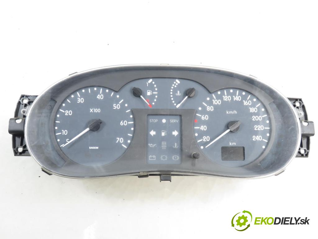 RENAULT CLIO II (BB_, CB_) HB 2000 55,00 1.4 (B/CB0C) - E7J 634 1390,00 Prístrojovka elektrický P8200072506