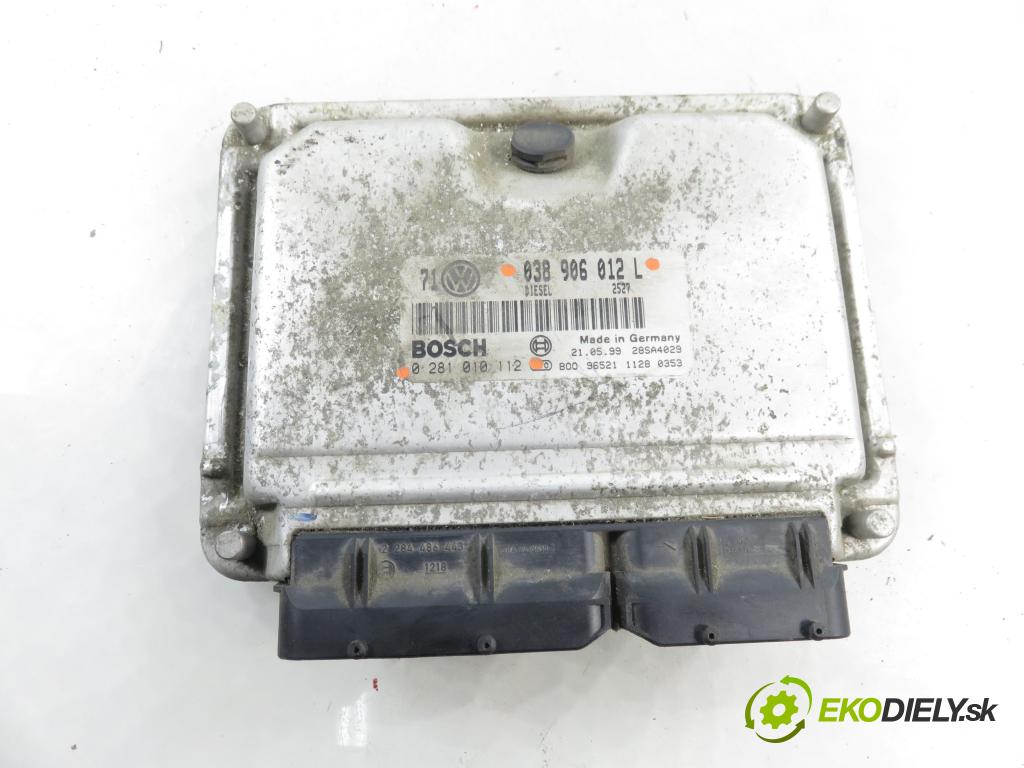VW GOLF IV (1J1) HB 1999 81,00 1.9 TDI - AHF 1896,00 Riadiaca jednotka Motor 038906012L ; 0281010112