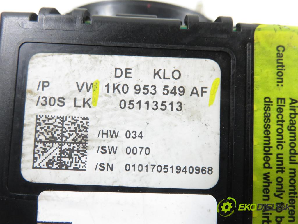 AUDI A3 (8P1) HB 2006 75,00 1.6 - BSE 1595,00 páčka/prepínač 8P0907137BC ; 1K0953549AF ; 1K0959653D