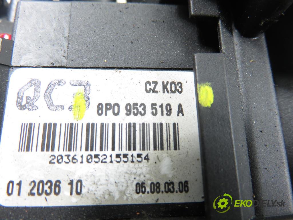 AUDI A3 (8P1) HB 2006 75,00 1.6 - BSE 1595,00 páčka/prepínač 8P0907137BC ; 1K0953549AF ; 1K0959653D