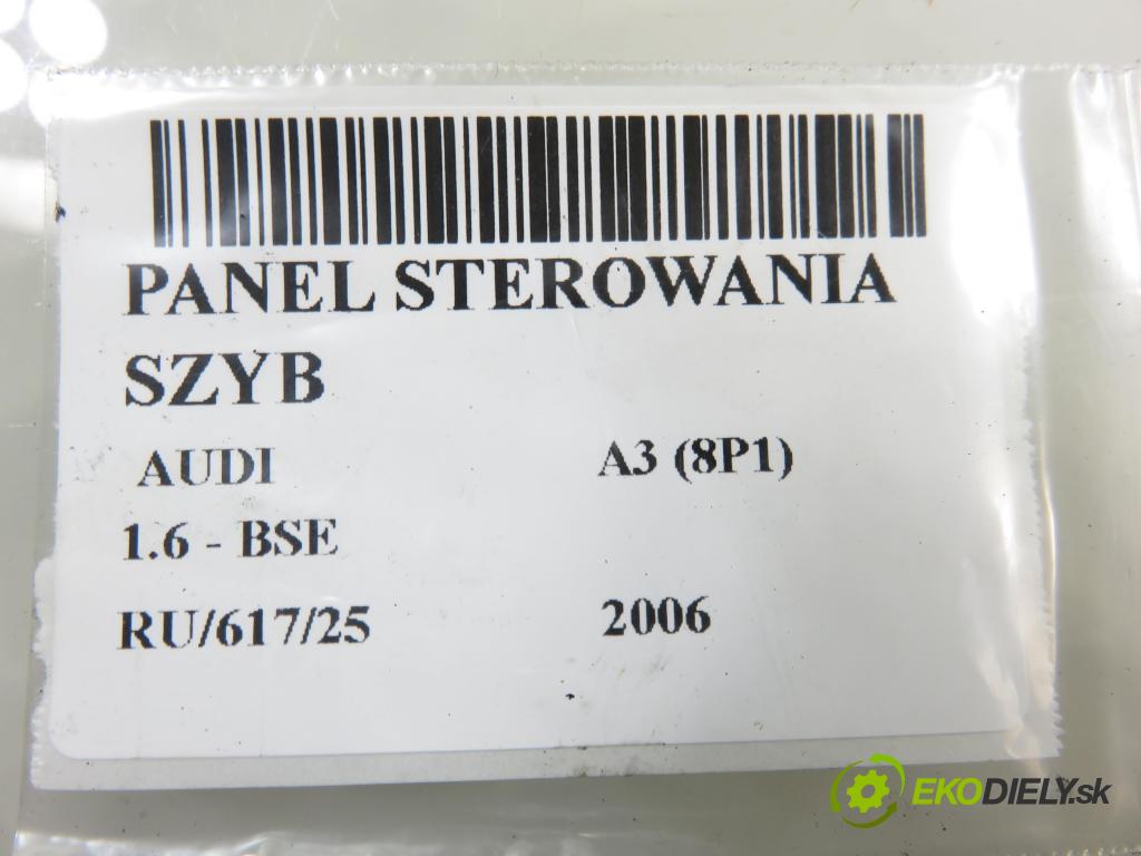 AUDI A3 (8P1) HB 2006 75,00 1.6 - BSE 1595,00 Panel ovládania okien 8Z0959851G