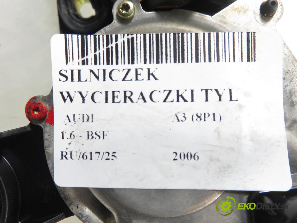 AUDI A3 (8P1) HB 2006 75,00 1.6 - BSE 1595,00 Motorček stierače zadné 8E9955711C