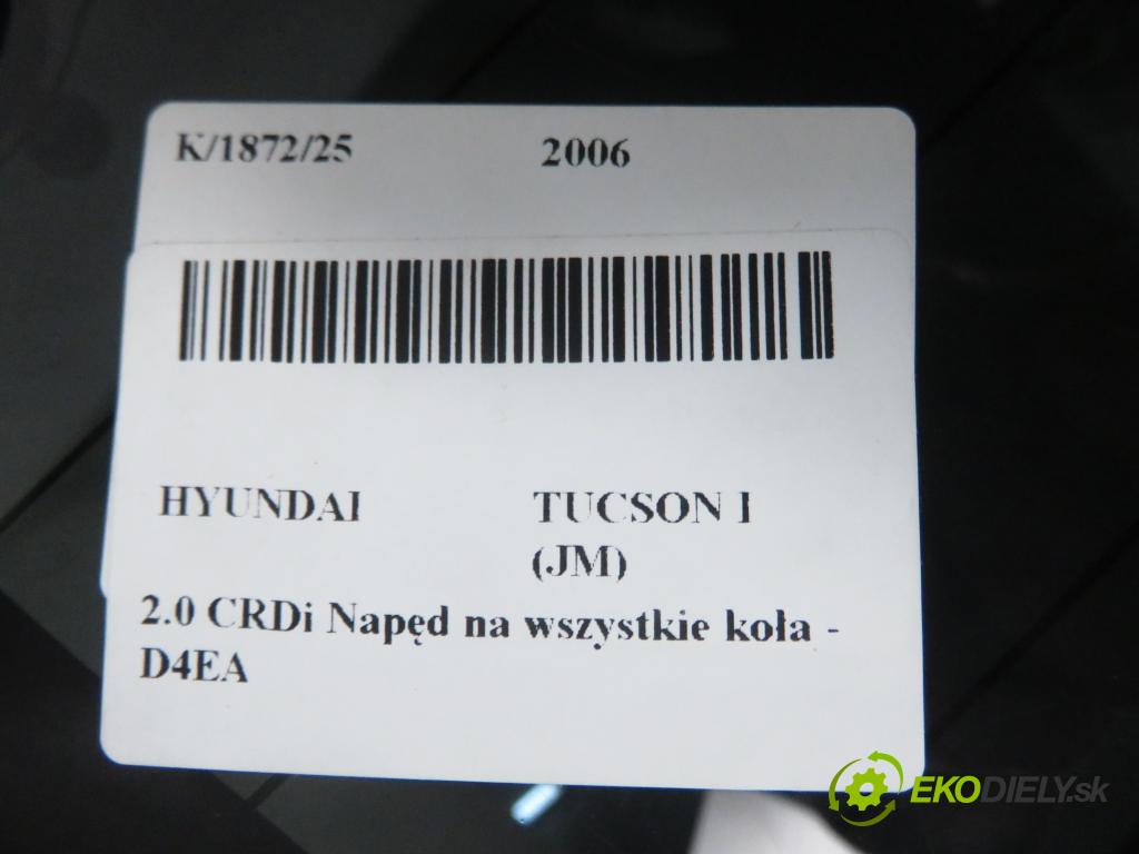 HYUNDAI TUCSON (JM) SUV 2006 83,00 2.0 CRDi 4WD 113 - D4EA 1991,00 Okno zadné kapota