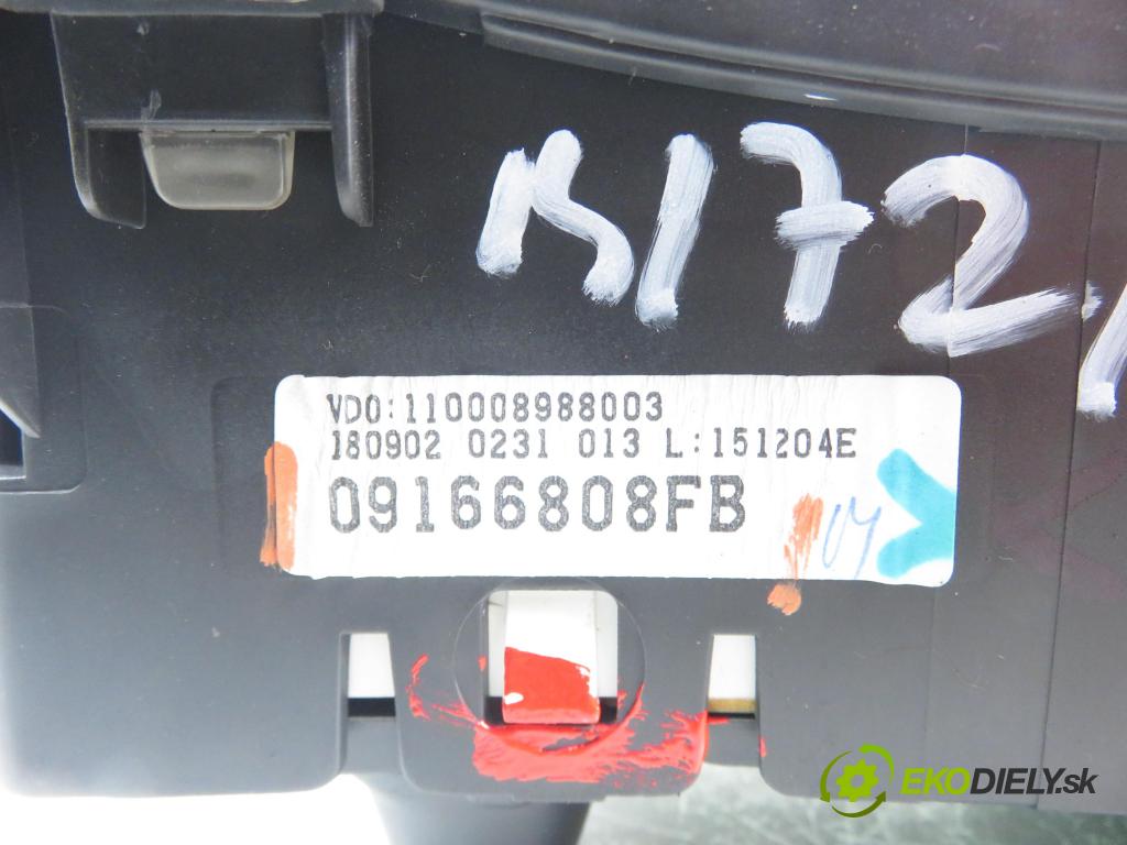 OPEL CORSA C (X01) HB 2006 55,00 1.7 DTI - Y 17 DT 1686,00 Prístrojovka elektrický 09166808FB