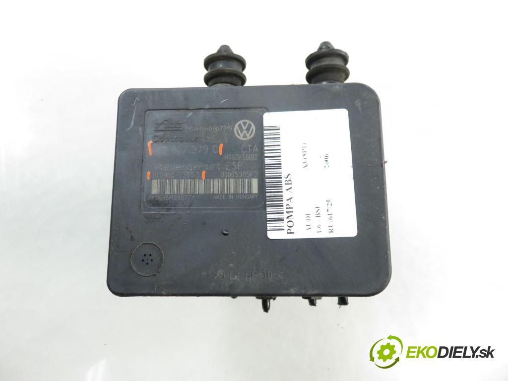 AUDI A3 (8P1) HB 2006 75,00 1.6 - BSE 1595,00 Pumpa ABS 10096003553 ; 1K0907379Q ; 1K0614517M (Pumpa ABS)