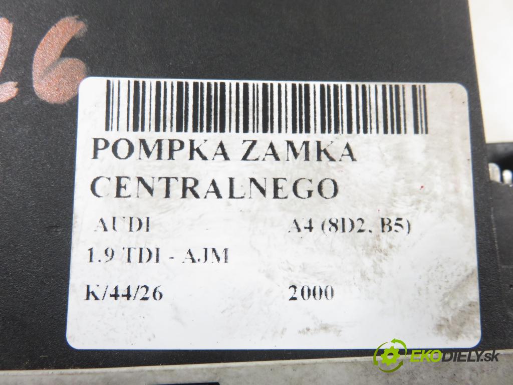 AUDI A4 (8D2, B5) SEDAN 2000 85,00 1.9 TDI - AJM 1896,00 pumpa zámku centrálneho 8D0862257