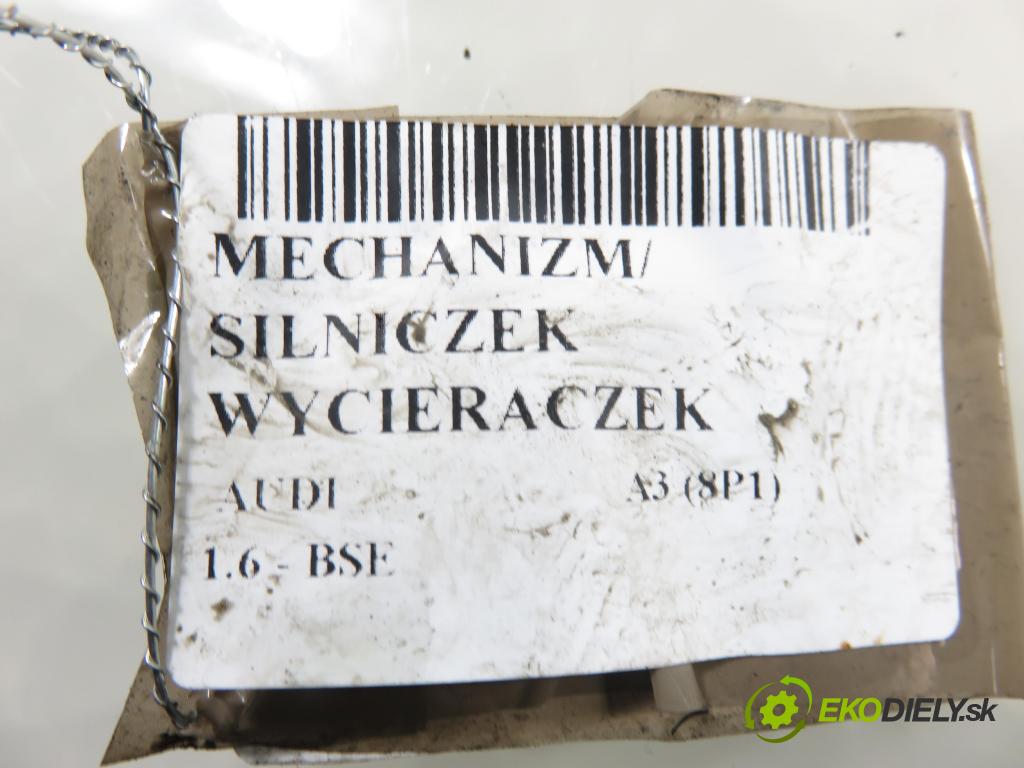 AUDI A3 (8P1) HB 2006 75,00 1.6 - BSE 1595,00 Motorček stieračov 0390241783 ; 3397020672 ; 8P1955119B