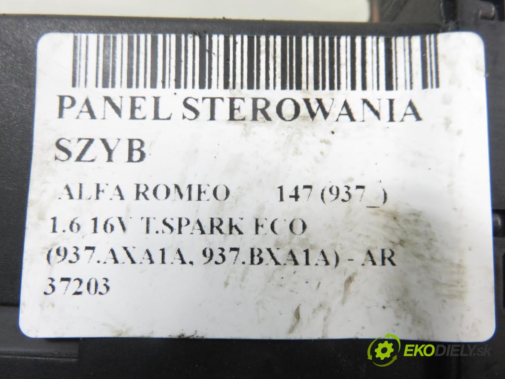 ALFA ROMEO 147 (937_) HB 2002 77,00 1.6 16V T.SPARK ECO 105 - AR 37203 1598,00 Panel ovládania okien 735263176 ; 60352600