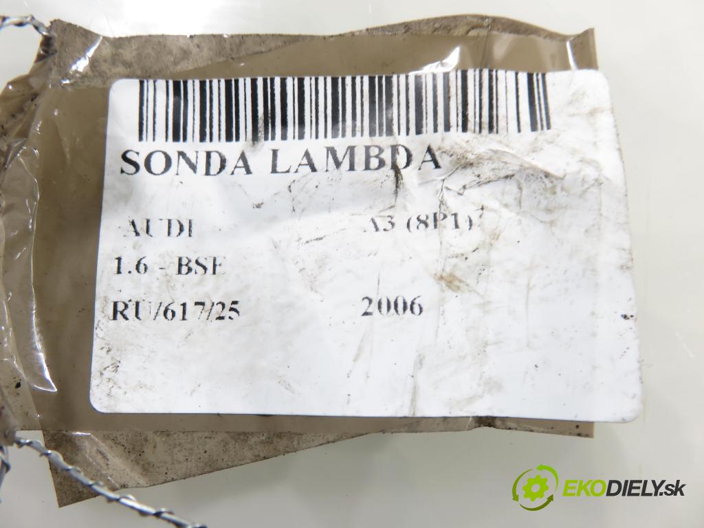 AUDI A3 (8P1) HB 2006 75,00 1.6 - BSE 1595,00 sonda lambda 06A906262BR (Lambda sonda)