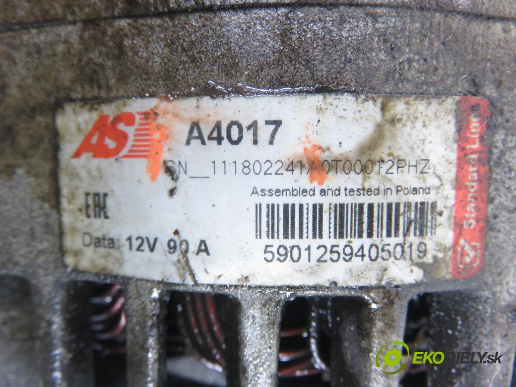 ALFA ROMEO 147 (937_) HB 2002 77,00 1.6 16V T.SPARK ECO 105 - AR 37203 1598,00 Alternátor A4017 (Alternátor)