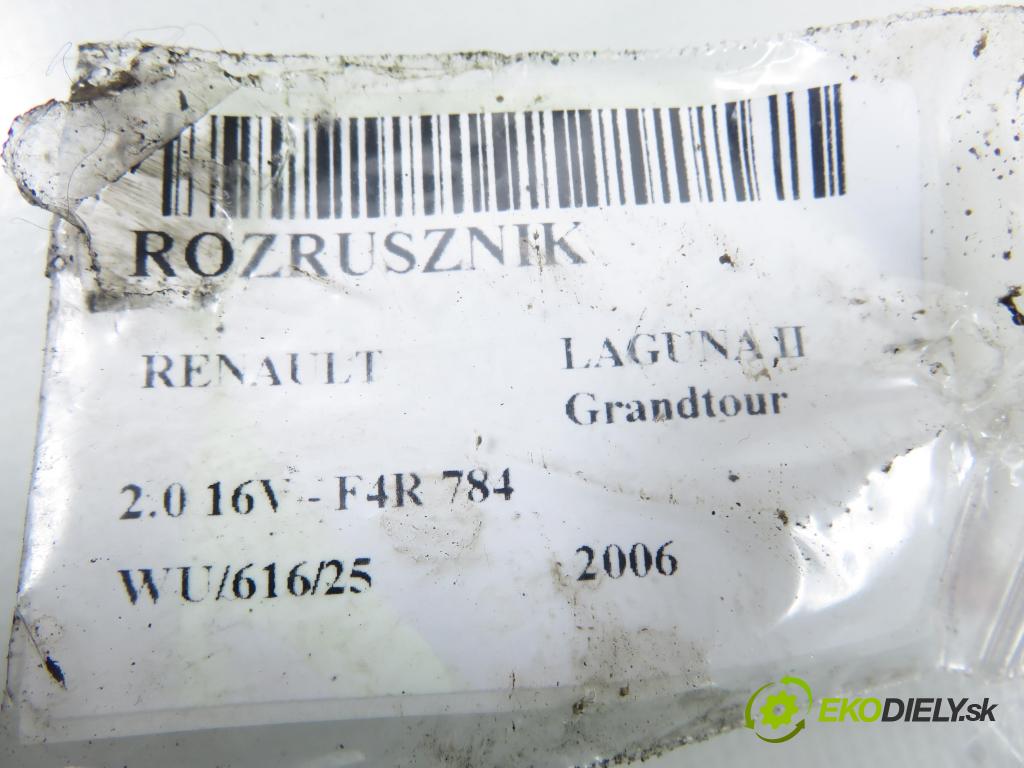 RENAULT LAGUNA II Grandtour (KG0/1_) KOMBI 2006 125,00 2.0 16V - F4R 784 1998,00 Štartér 8200466754 ; 0001106023 (Štartér)