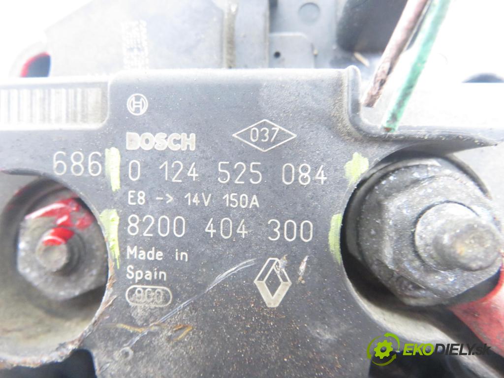 RENAULT LAGUNA II Grandtour (KG0/1_) KOMBI 2006 125,00 2.0 16V - F4R 784 1998,00 Alternátor 8200404300 ; 0124525084 (Alternátor)