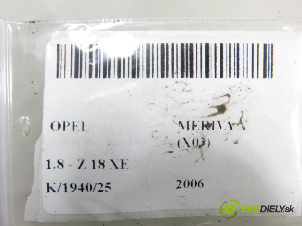 OPEL MERIVA A nadwozie wielkoprzestrzenne (MPV) (X03) HB 2006 92,00 1.8 - Z 18 XE 1796,00 Potenciometer plynu  93335443DA ; 6PV00811002 (Potenciometer plynového pedálu)