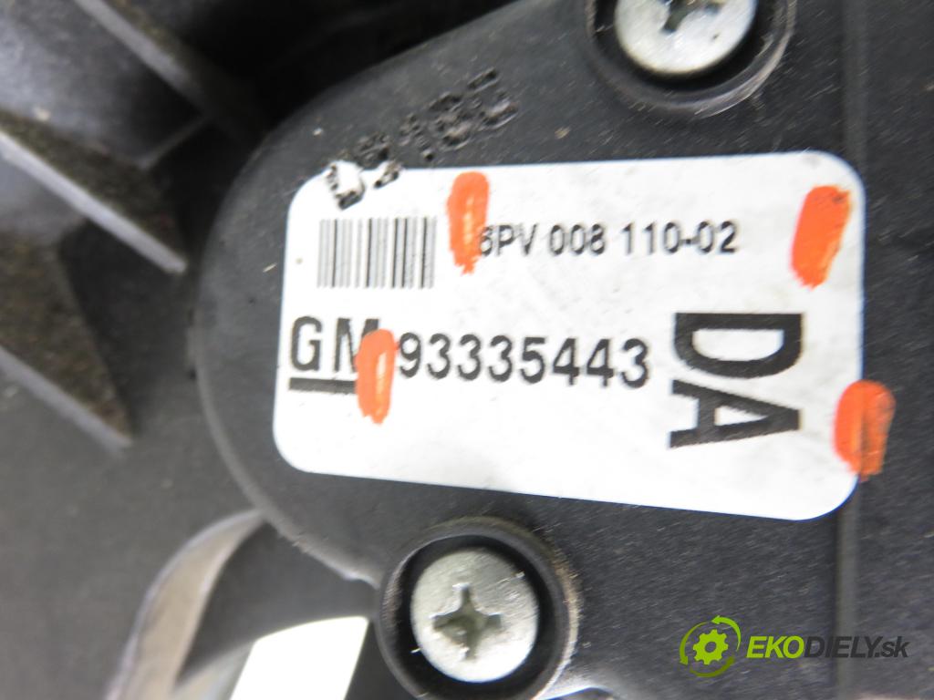 OPEL MERIVA A nadwozie wielkoprzestrzenne (MPV) (X03) HB 2006 92,00 1.8 - Z 18 XE 1796,00 Potenciometer plynu  93335443DA ; 6PV00811002 (Potenciometer plynového pedálu)