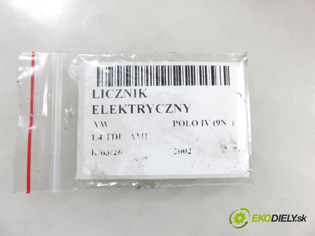 VW POLO (9N_) HB 2002 55,00 1.4 TDI PD 75 - AMF 1422,00 Prístrojovka elektrický 6Q0920801M ; 110080124030