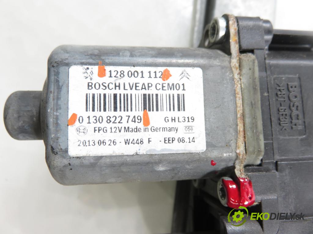 CITROEN C5 III (RD_) SEDAN 2010 80,00 1.6 HDi 110 - 9HZ (DV6TED4) 1560,00 Mechanizmus okien 0130822749 ; 128001112