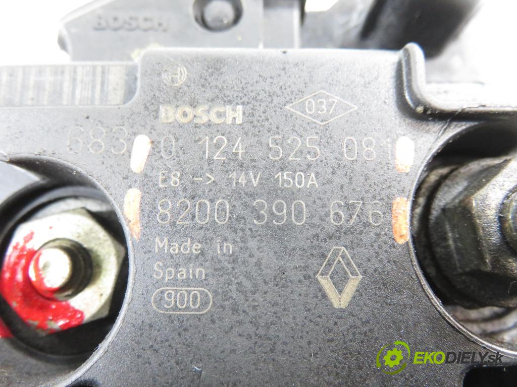 RENAULT SCENIC II (JM0/1_) MINIVAN 2004 63,00 1.5 dCi (JM1F) - K9K 724 1461,00 Alternátor 0124525081 ; 8200390676 (Alternátor)