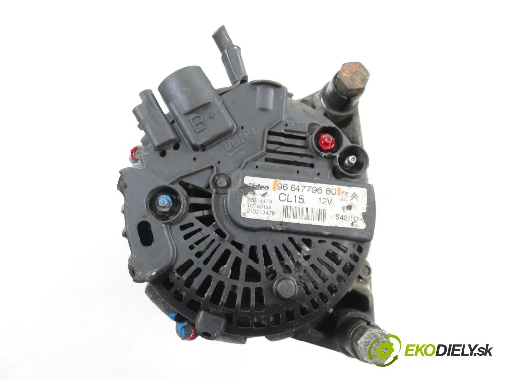 CITROEN C5 III (RD_) SEDAN 2010 80,00 1.6 HDi 110 - 9HZ (DV6TED4) 1560,00 Alternátor 9664779680 (Alternátor)