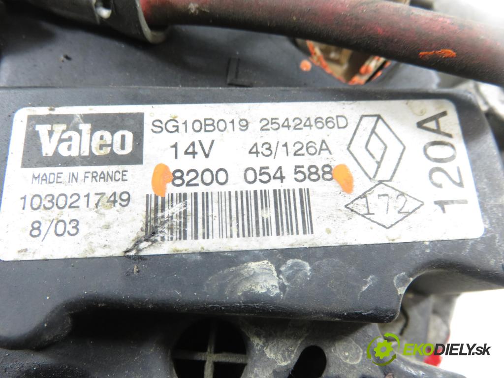 RENAULT SCENIC I (JA0/1_) MINIVAN 2003 75,00 1.9 dCi 102 - F9Q 732 1870,00 Alternátor 8200054588 (Alternátor)