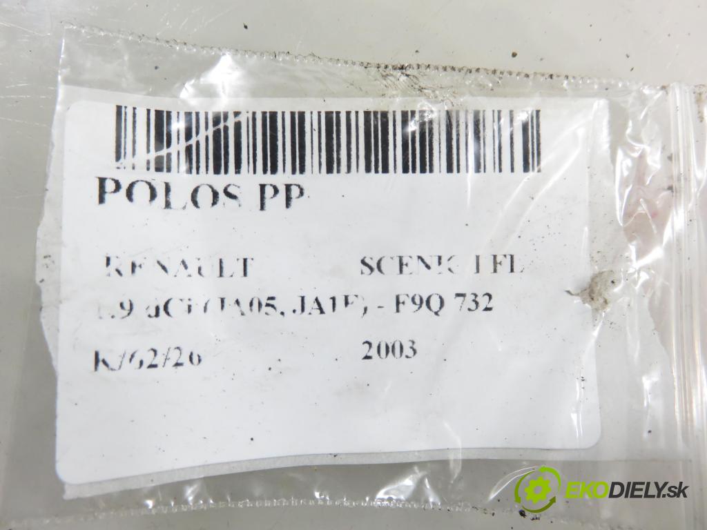 RENAULT SCENIC I (JA0/1_) MINIVAN 2003 75,00 1.9 dCi 102 - F9Q 732 1870,00 Poloos PP